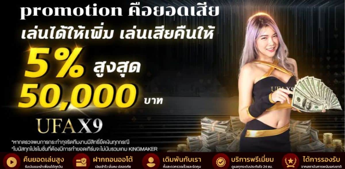 UFAX9 เว็บแทงบอล UFABET คืนยอดเสียสูงถึง 5%
